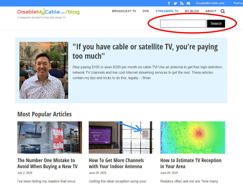 Oxygen Builder search field in main header
