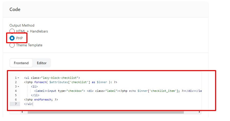 Screenshot of Gutenberg Lazy Blocks plugin